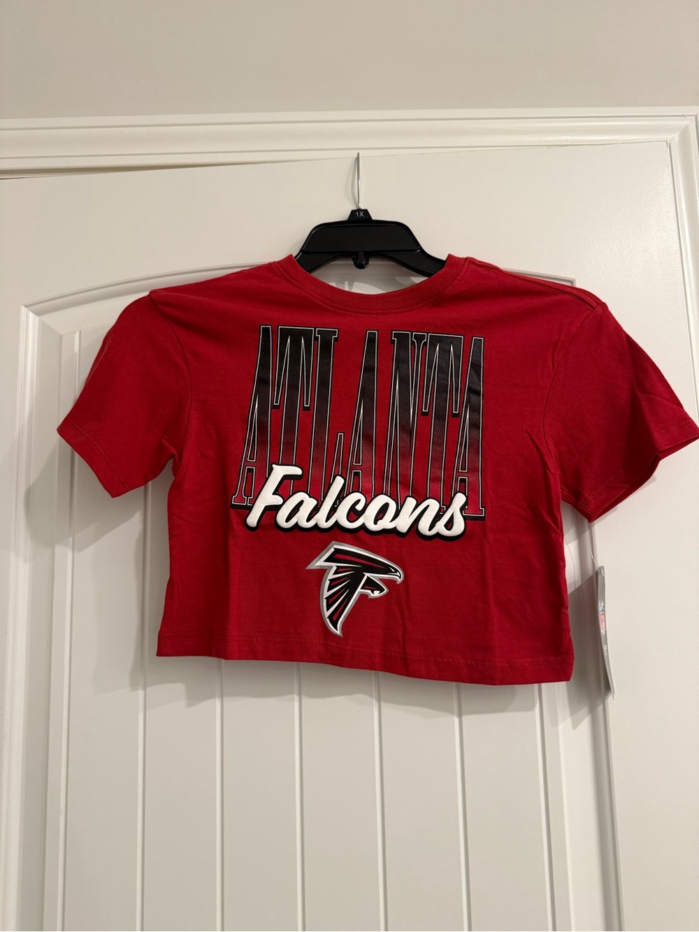 NFL Atlanta Falcons Red Crop Tee for Kids